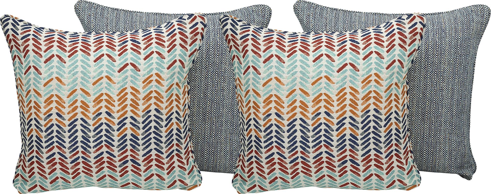 Abba Zabba Blue 4 Pc Pillow Package - Image 1