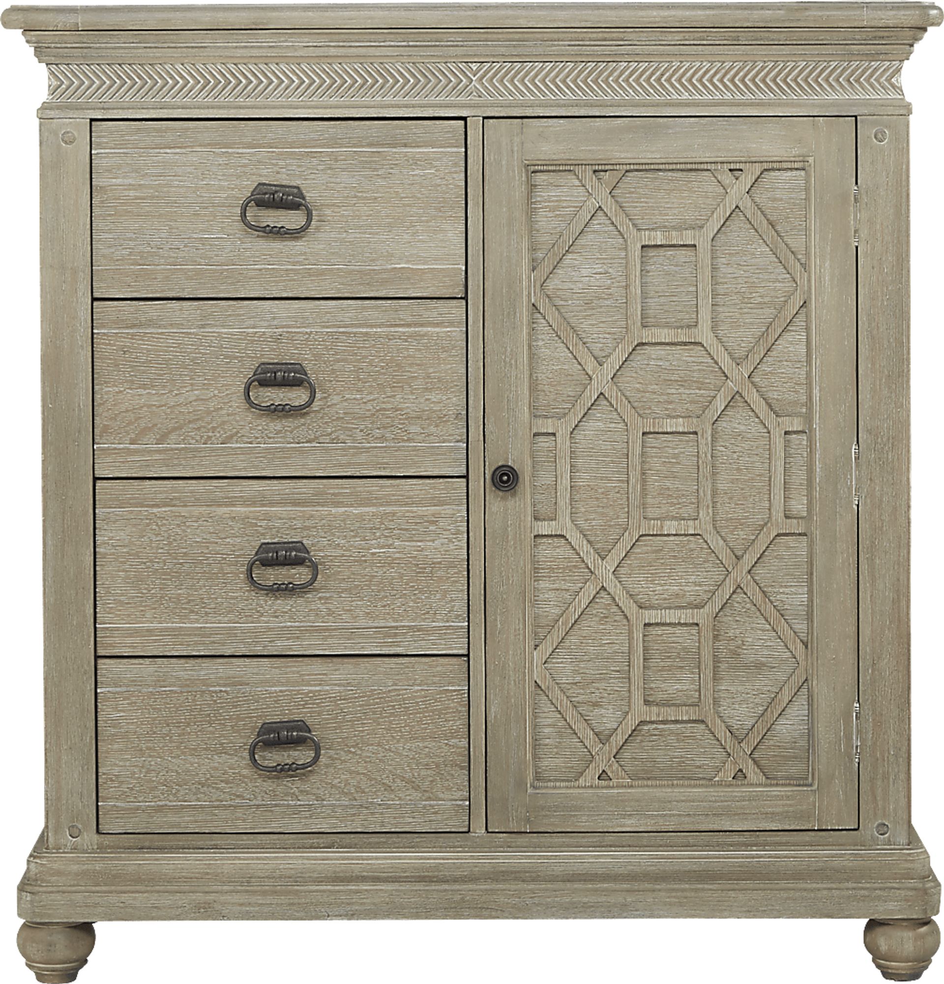 Cindy Crawford Home Abbington Gray Bureau - Image 1