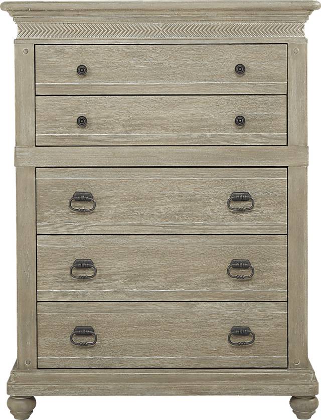 Cindy Crawford Home Abbington Gray 8 Pc King Panel Bedroom - Thumbnail - Image 7