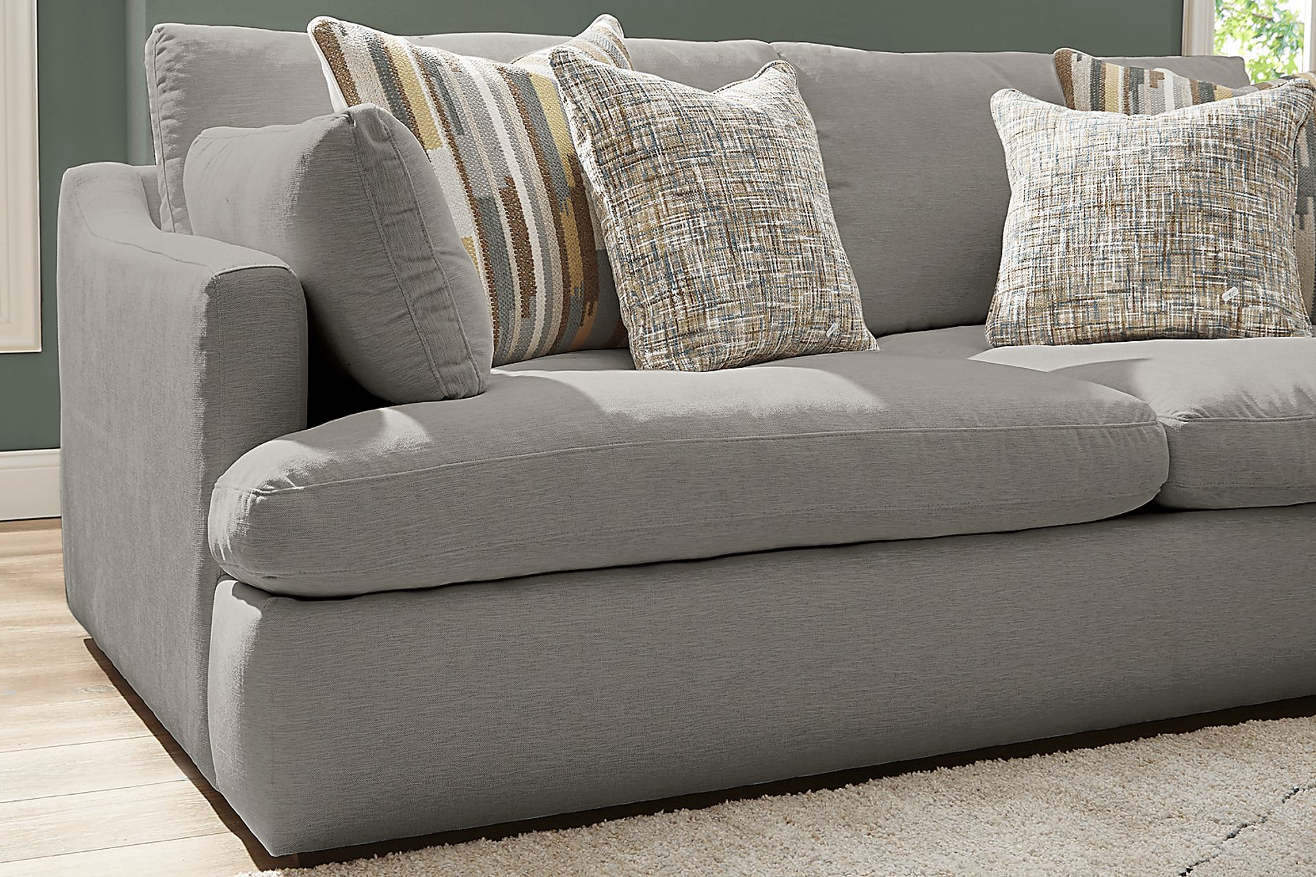 Aldon Park Gray 3 Pc Sectional - Image 4