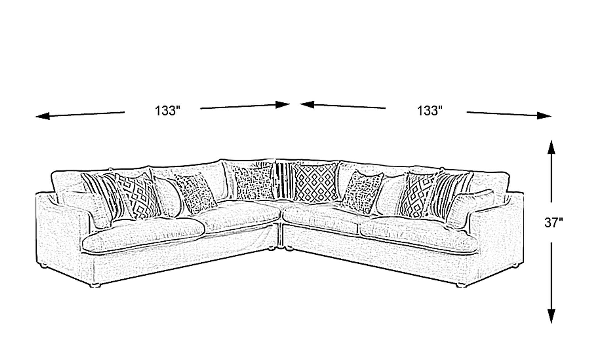 Dimension Image. Please refer to the Dimension Tab on this page for dimension details.