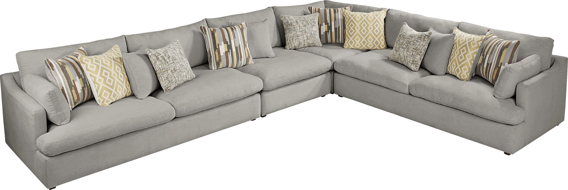 Aldon Park Gray 4 Pc Sectional - Image 3