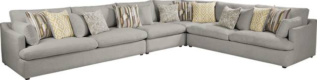 Aldon Park Gray 4 Pc Sectional - Thumbnail - Image 1