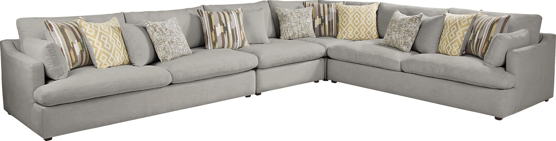 Aldon Park Gray 4 Pc Sectional - Image 1