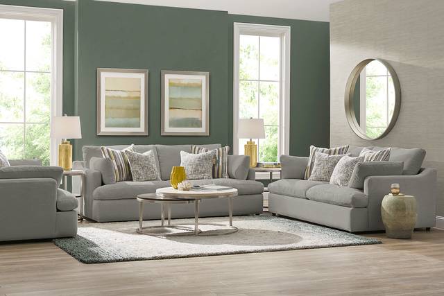 Aldon Park Gray 7 Pc Living Room - Thumbnail - Image 1