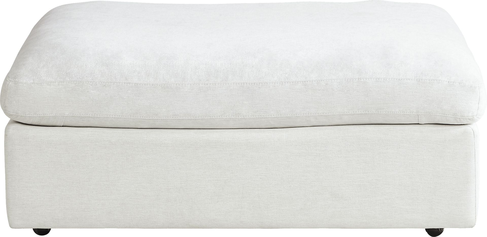 Aldon Park White Ottoman - Image 2