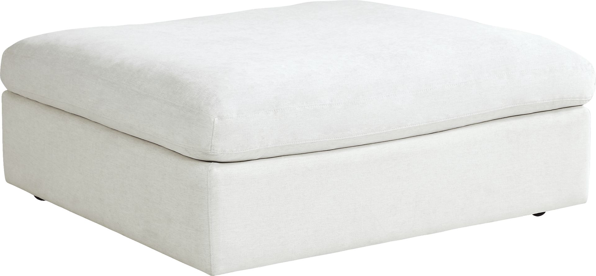 Aldon Park White Ottoman - Image 1