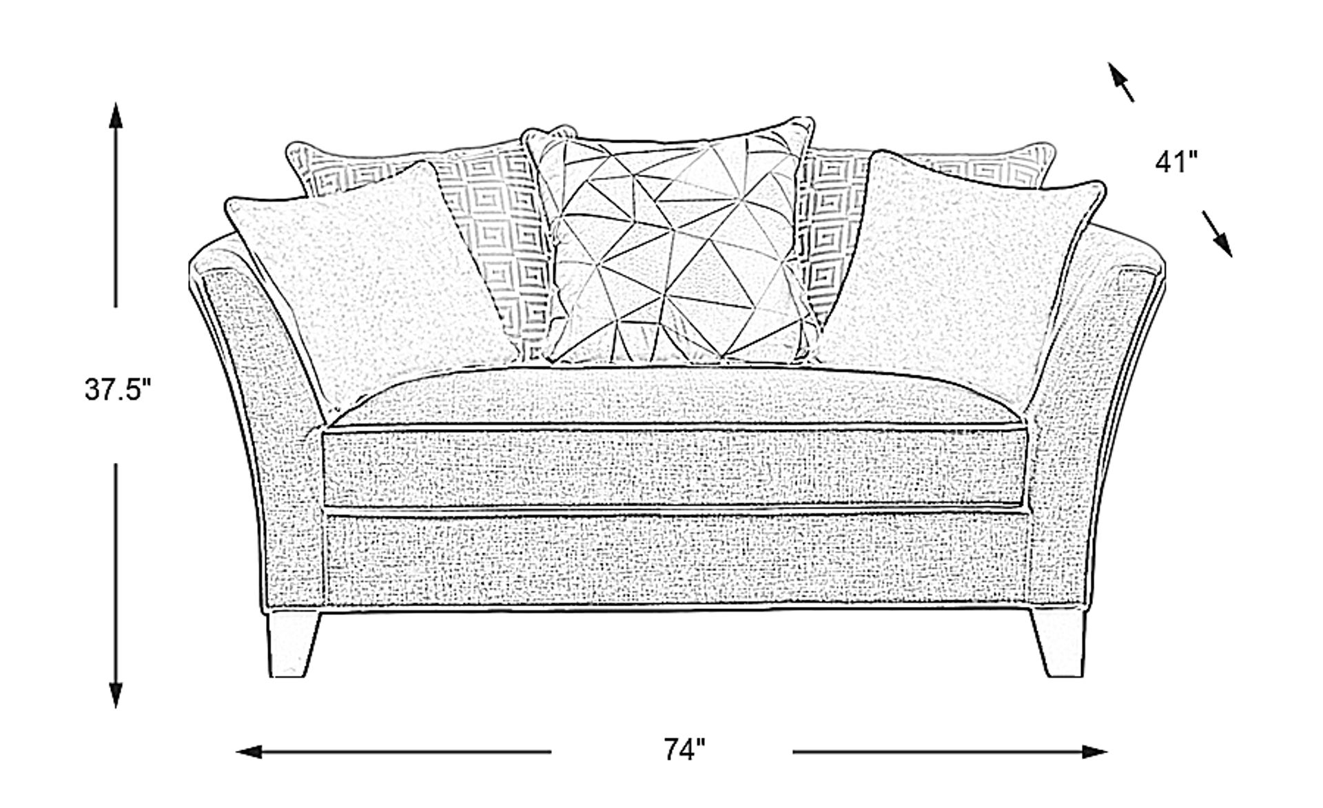 Dimension Image. Please refer to the Dimension Tab on this page for dimension details.
