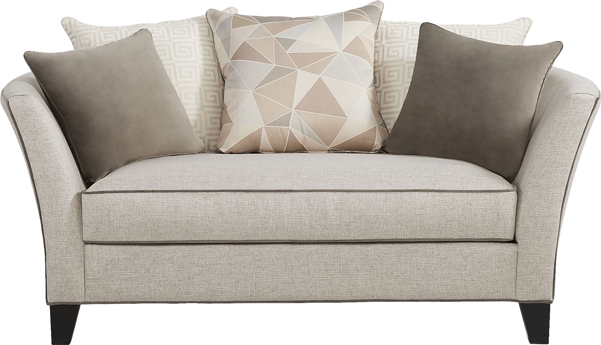 Cindy Crawford Home Aldyn Beige Loveseat - Image 1