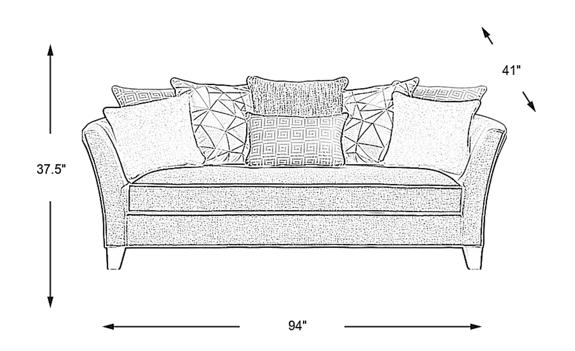 Cindy Crawford Aldyn Beige Polyester Fabric Sofa | Rooms to Go Cindy Crawford Aldyn Beige Polyester Fabric Sofa | Rooms to Go