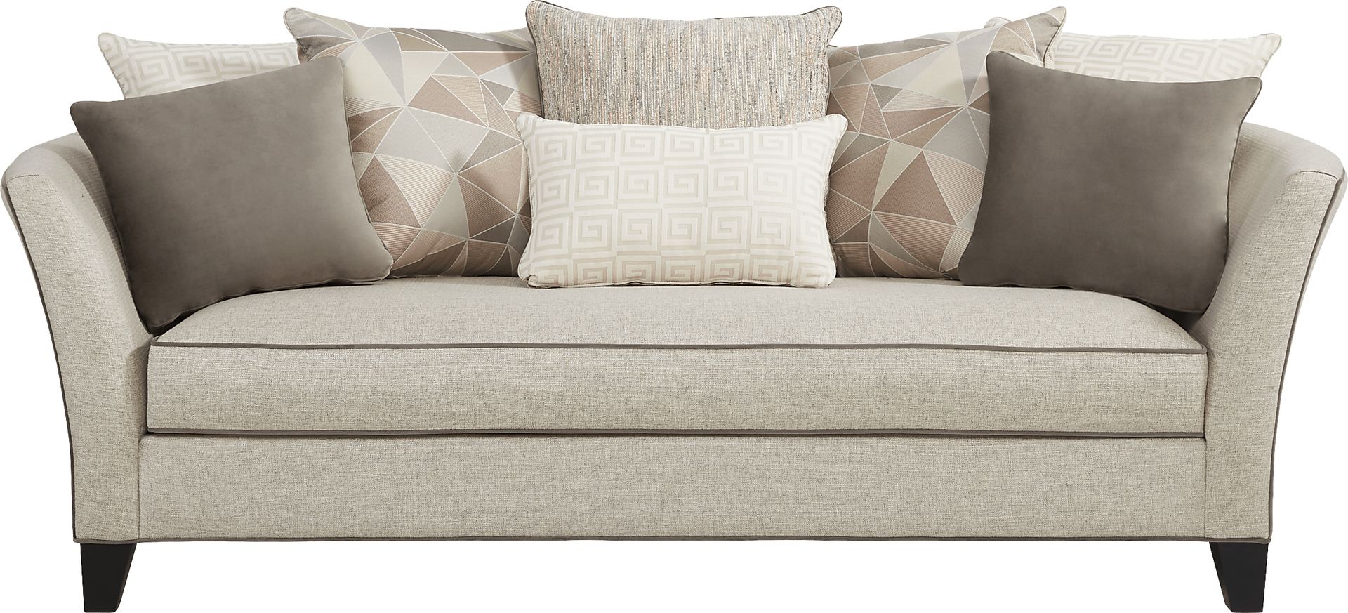 Cindy Crawford Home Aldyn Beige Sofa - Image 1