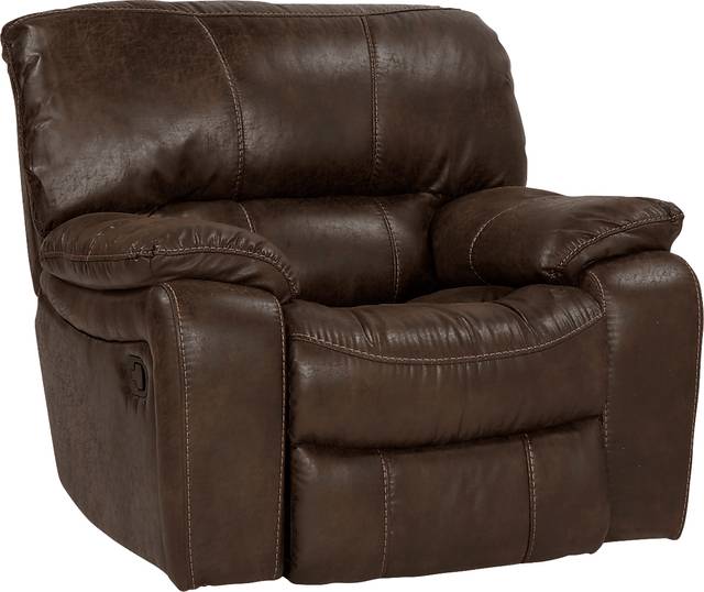 Cindy Crawford Home Alpen Ridge Brown Glider Recliner - Thumbnail - Image 1
