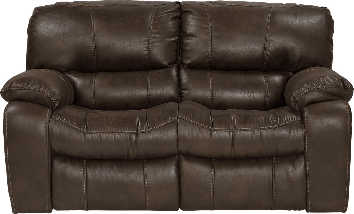 Cindy Crawford Alpen Ridge 2 Pc Brown Microfiber Manual Reclining