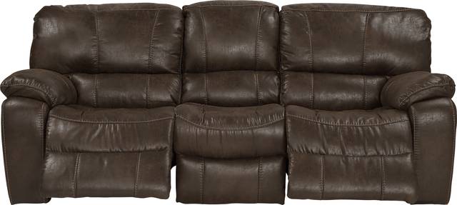 Cindy Crawford Home Alpen Ridge Brown Power Reclining Sofa - Thumbnail - Image 2