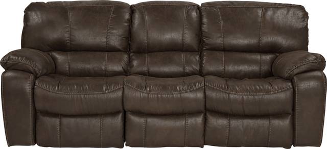 Cindy Crawford Home Alpen Ridge Brown Power Reclining Sofa - Thumbnail - Image 1