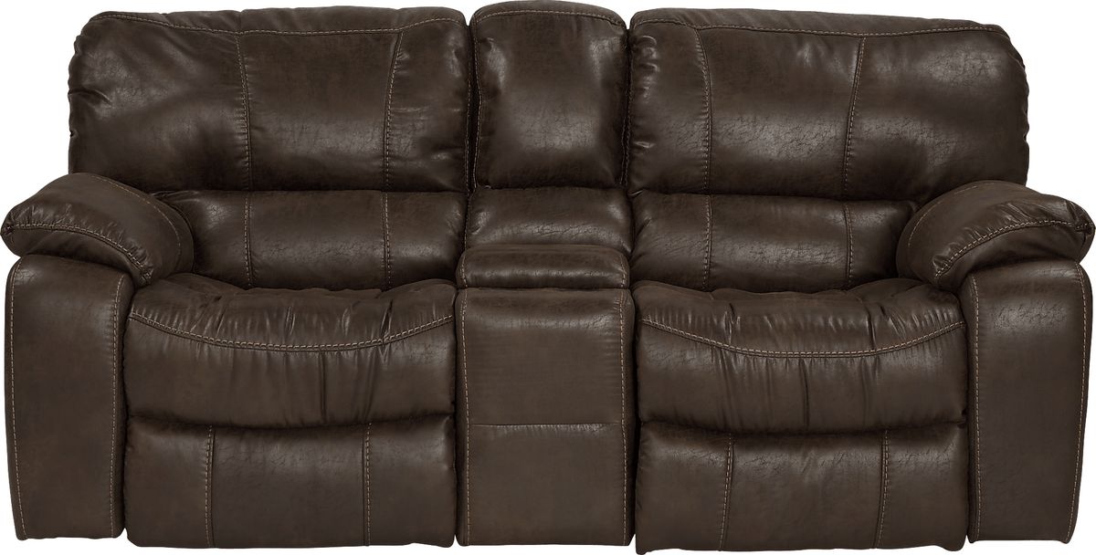 Cindy Crawford Alpen Ridge Brown Microfiber Glider,Manual