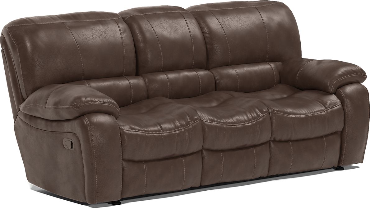 Cindy Crawford Home Alpen Ridge Brown Reclining Sofa Rooms To Go