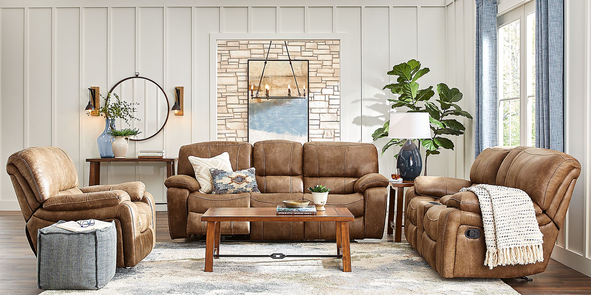 Alpen Ridge Silt Reclining Sofa - Image 2