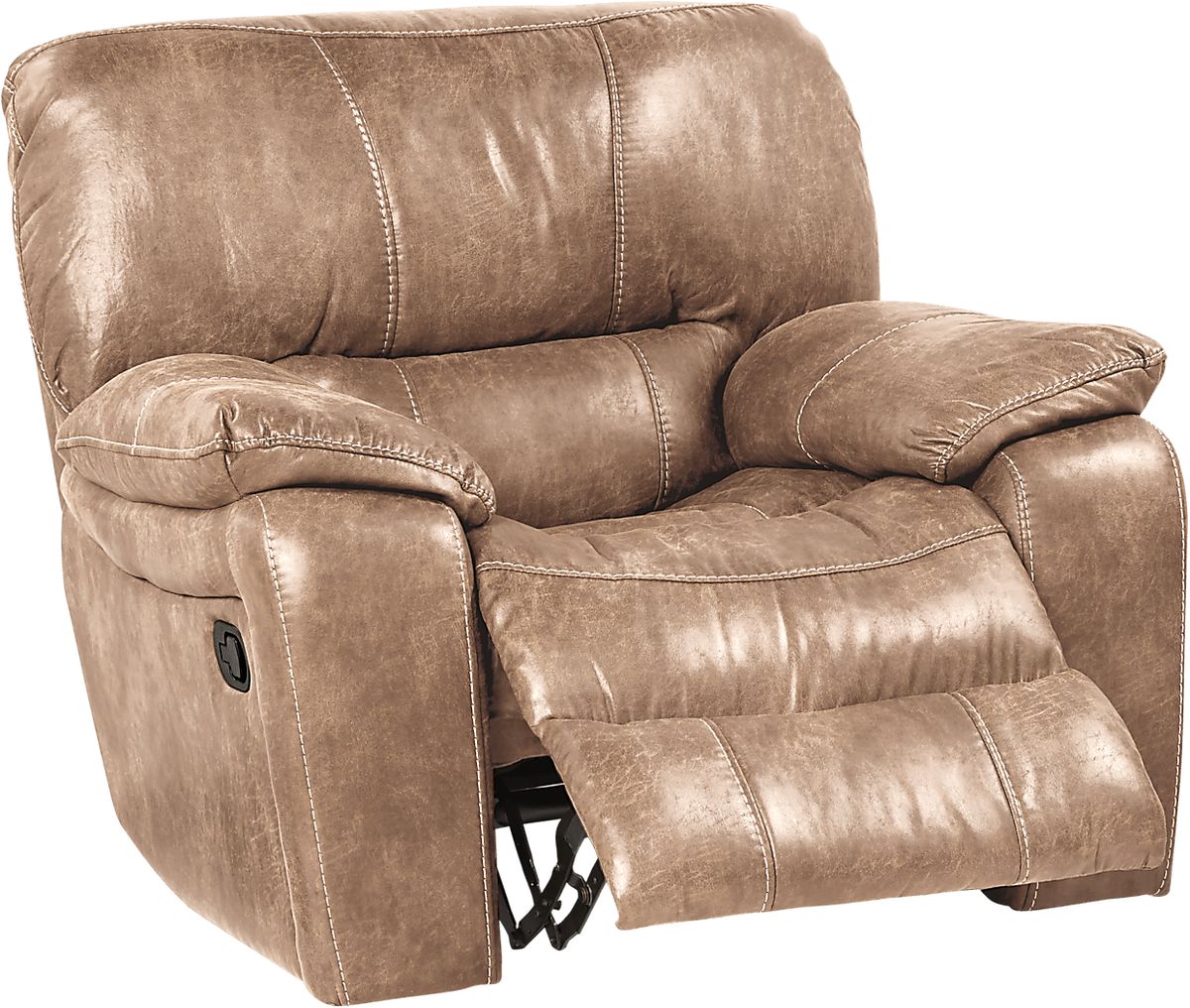 Cindy Crawford Alpen Ridge 3 Pc Tan Beige,Brown Microfiber Non-Power ...