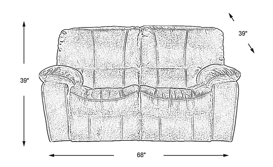 Alpen Ridge Stationary Loveseat