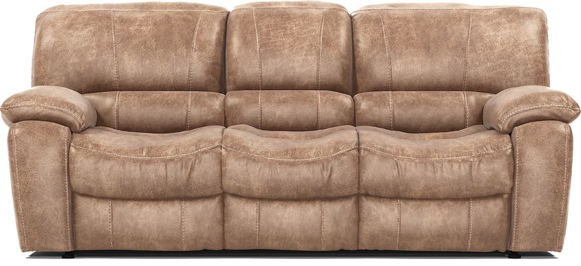 Microfiber couch best sale with recliner