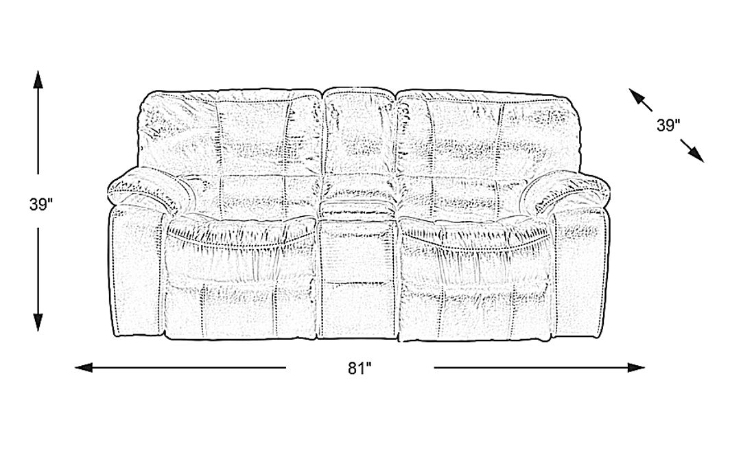 Alpen Ridge Non-Power Reclining Loveseat