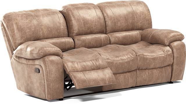 Cindy Crawford Home Alpen Ridge Tan 3 Pc Living Room with Reclining Sofa - Thumbnail - Image 4