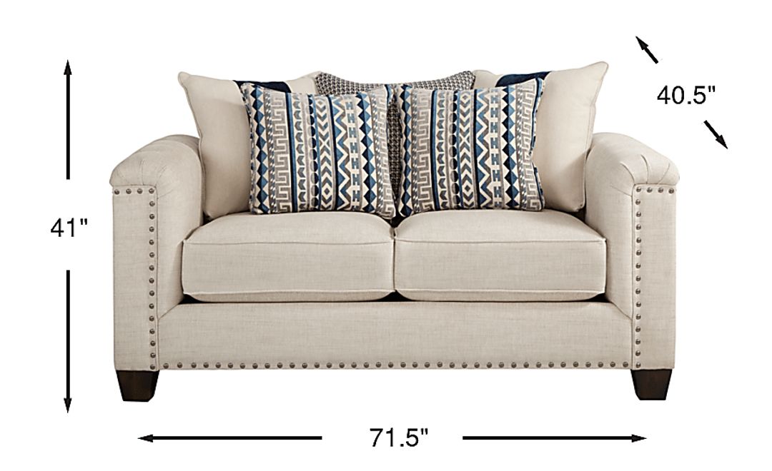 Cindy Crawford Asher Place 2 Pc Beige Woven Living Room Set With Sofa ...