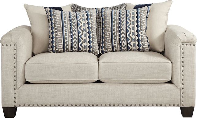 Cindy Crawford Home Asher Place Beige Loveseat