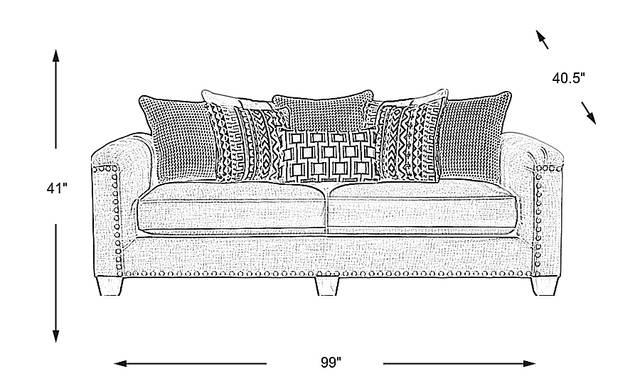 Dimension Image. Please refer to the Dimension Tab on this page for dimension details.