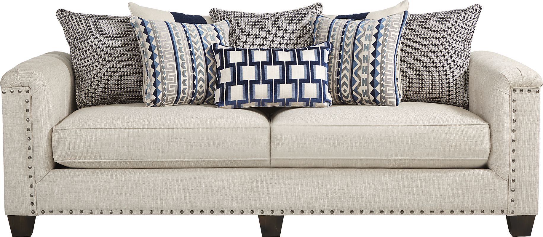 Cindy Crawford Asher Place 2 Pc Beige Woven Living Room Set With Sofa ...