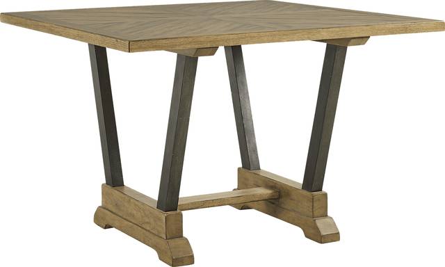 Cindy Crawford Home Aspen Lakes Hickory Counter Height Dining Table - Thumbnail - Image 1