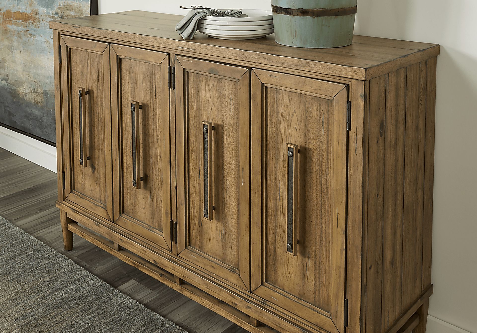 Cindy Crawford Home Aspen Lakes Hickory Server - Image 3
