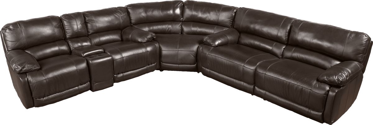 Cindy crawford leather sectional hotsell