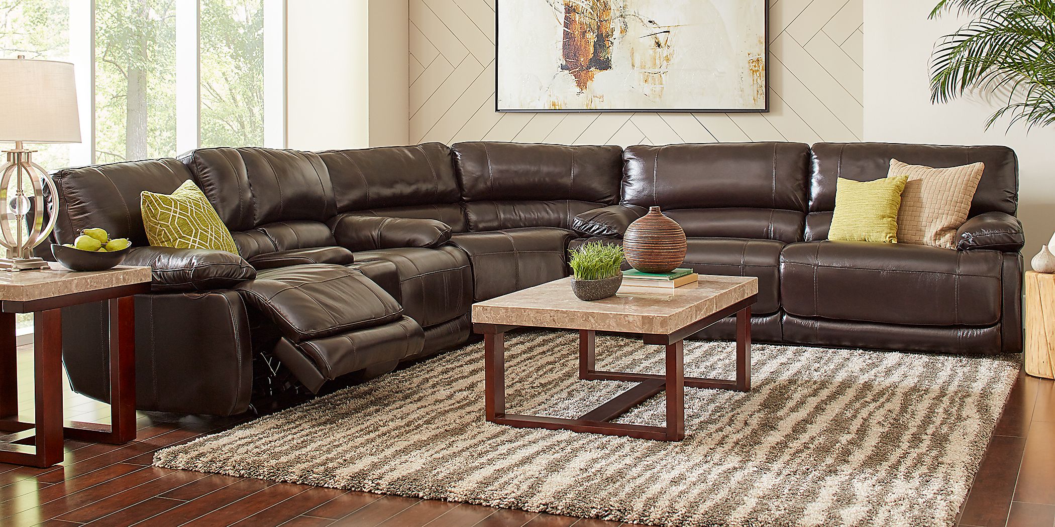 Rooms to go leather sectional recliner hotsell