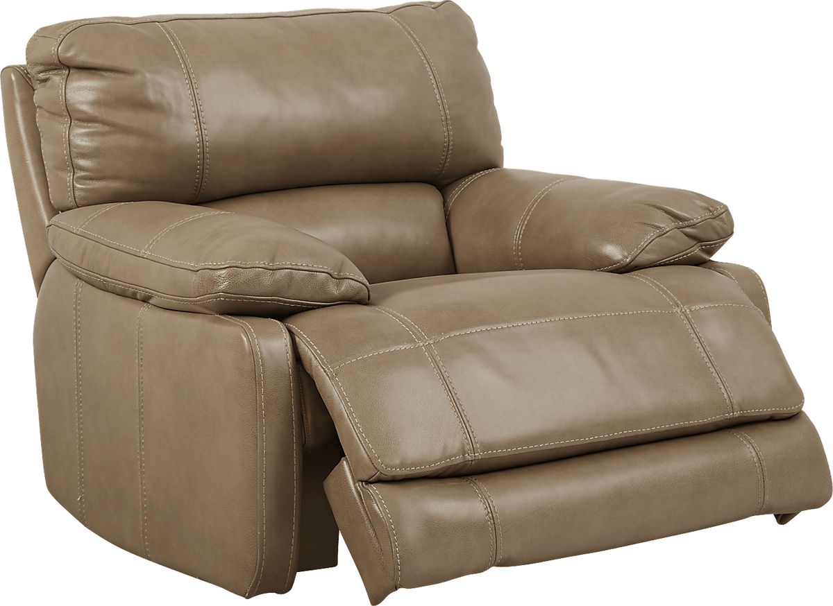NICENESS LOWE.H.H – PETIT BROWN Leather Power Recliner by NEFD @ Home at Northeast Factory