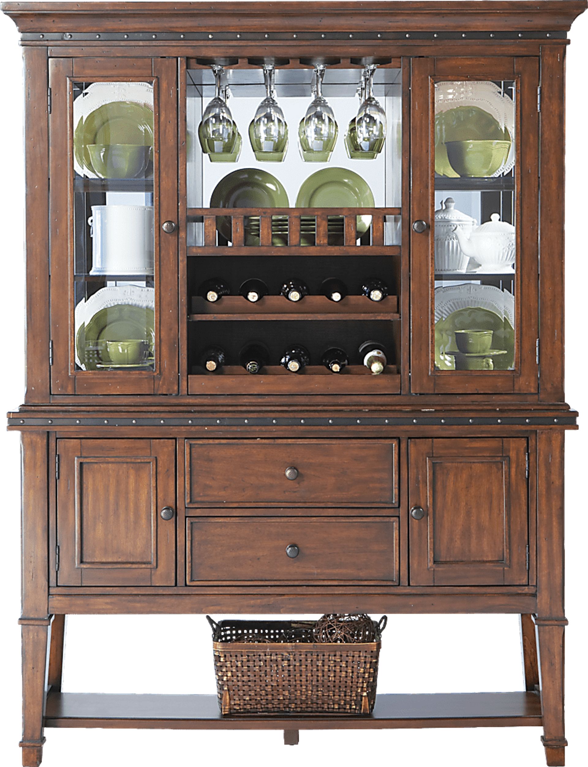 Cindy Crawford Home Austin Hills 2 Pc China Cabinet - Image 1