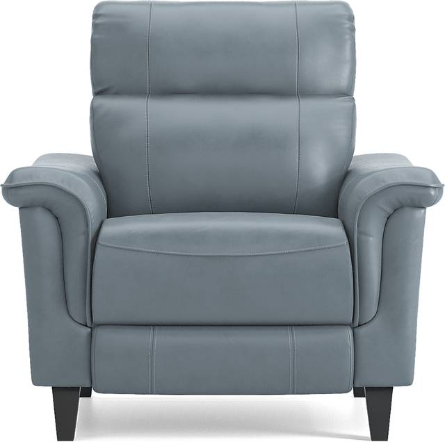 Cindy Crawford Home Avezzano Blue 3 Pc Leather Living Room with Dual Power Reclining Sofa - Thumbnail - Image 15