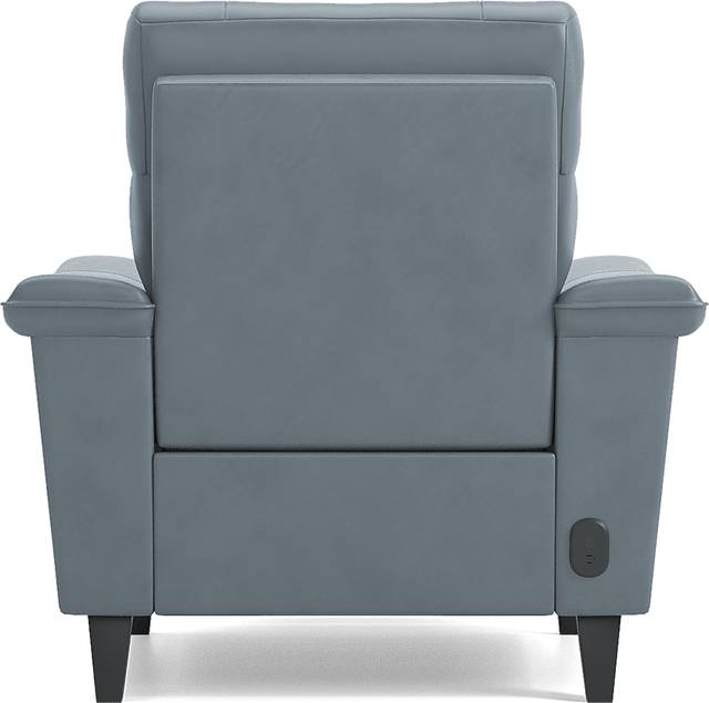 Cindy Crawford Home Avezzano Blue 3 Pc Leather Living Room with Dual Power Reclining Sofa - Thumbnail - Image 20