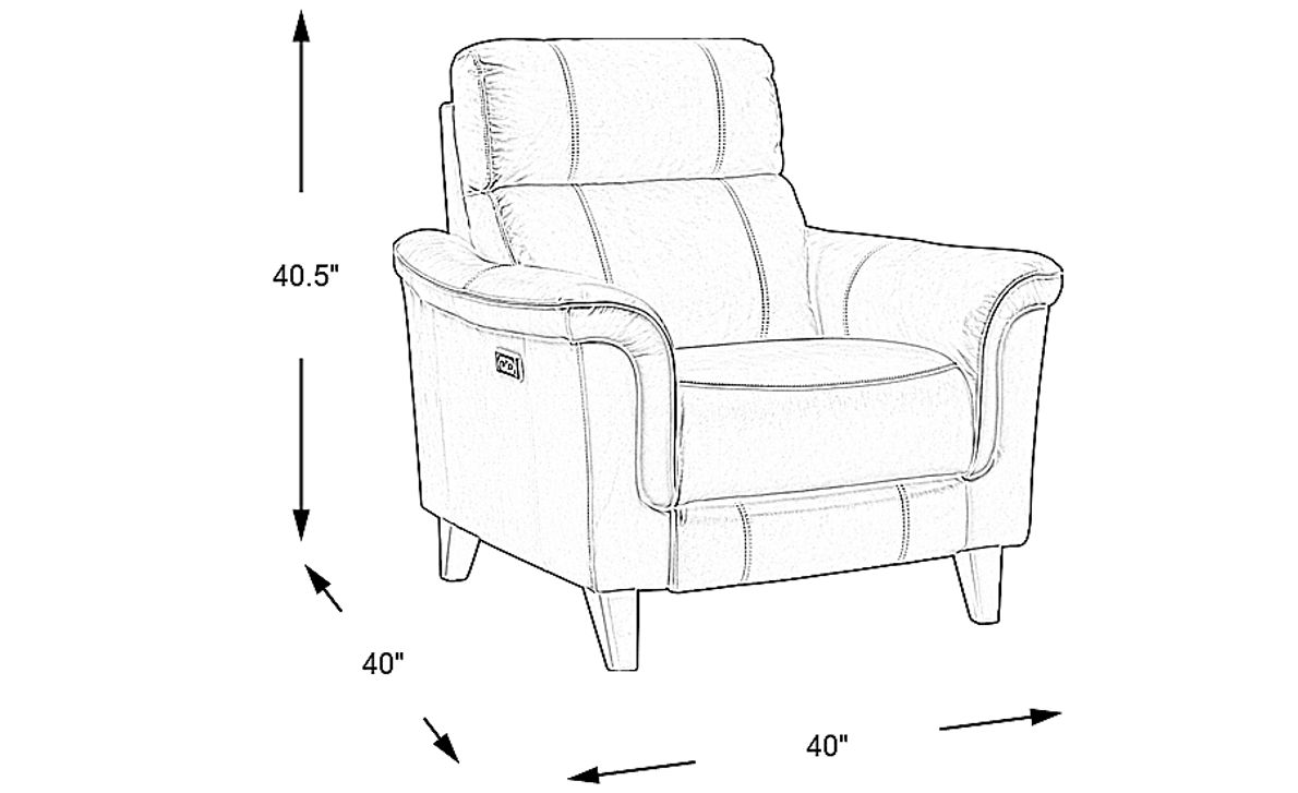 Avezzano Leather Power Recliner