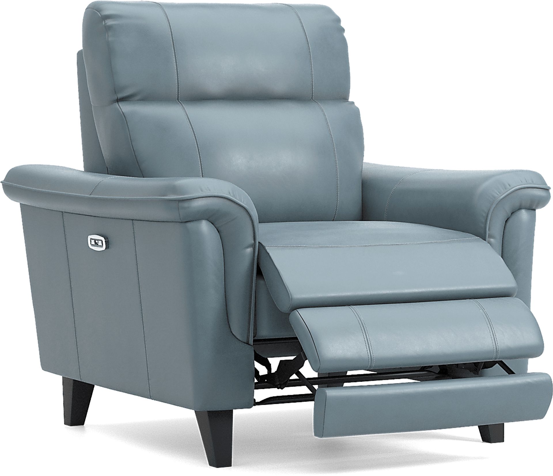 Avezzano Blue Dual Power Recliner - Image 1