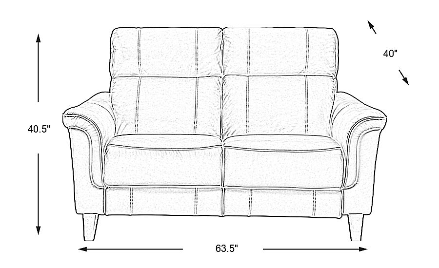 Cindy Crawford Home Avezzano Blue Dual Power Reclining Leather Loveseat ...