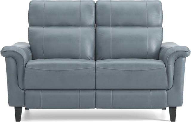 Cindy Crawford Home Avezzano Blue 3 Pc Leather Living Room with Dual Power Reclining Sofa - Thumbnail - Image 9