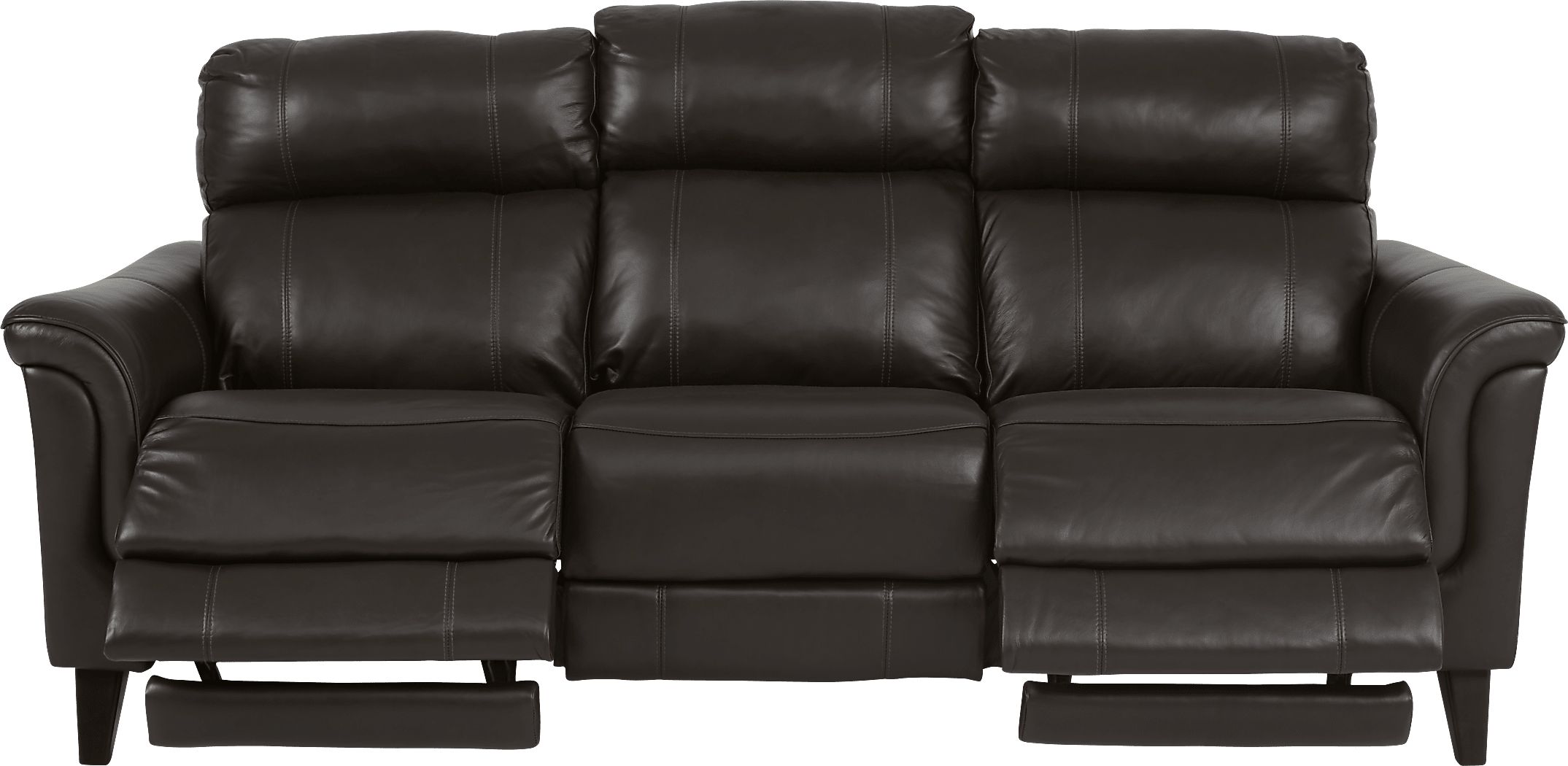 Cindy Crawford Avezzano 2 Pc Brown Leather Dual Power Reclining