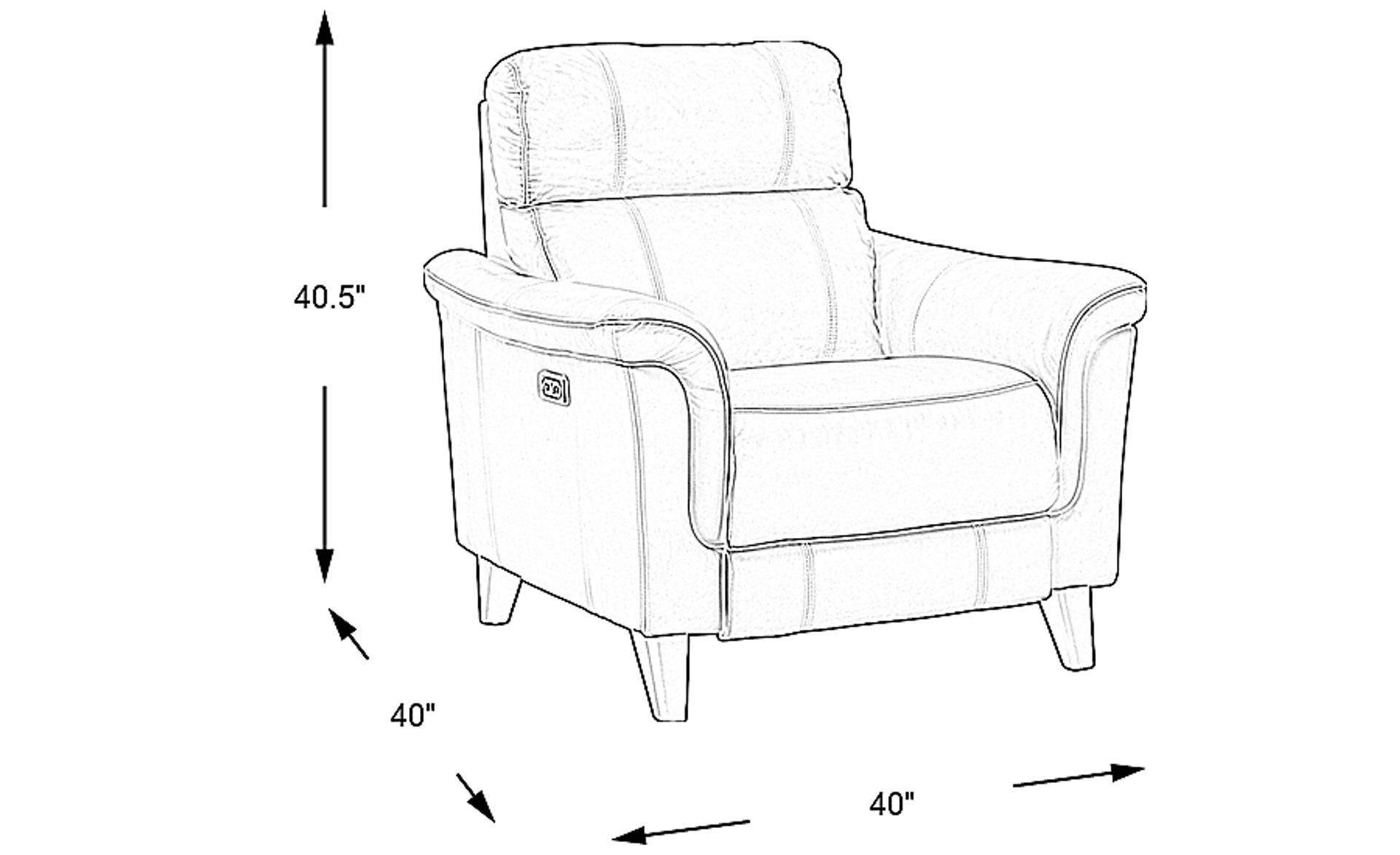 Dimension Image. Please refer to the Dimension Tab on this page for dimension details.