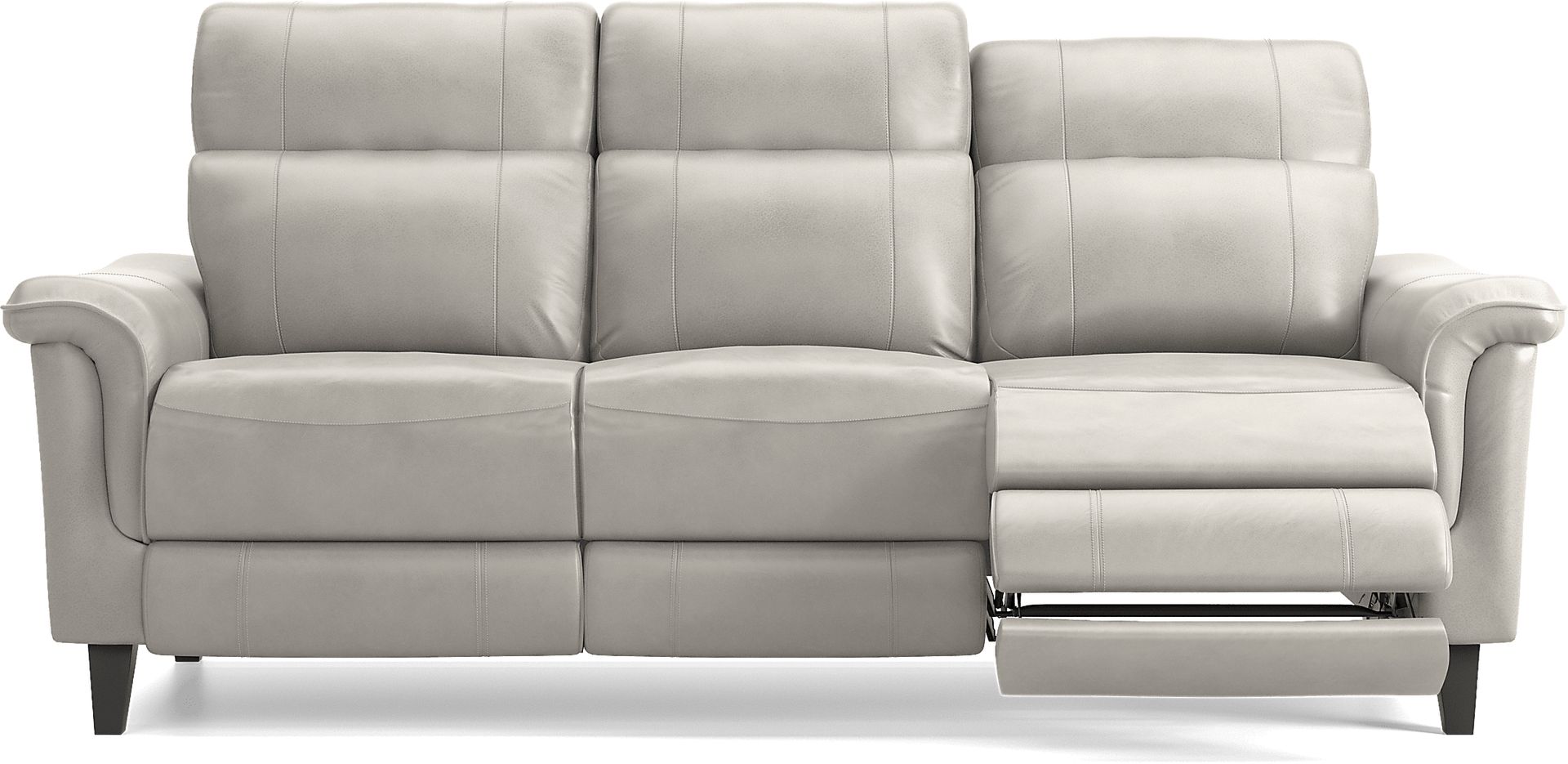 Avezzano Stone Dual Power Reclining Leather Sofa - Image 5
