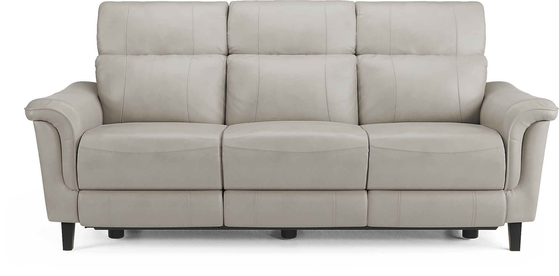 Cindy Crawford Avezzano 2 Pc Stone Beige Leather Dual Power Cindy Crawford Avezzano 2 Pc Stone Beige Leather Dual Power