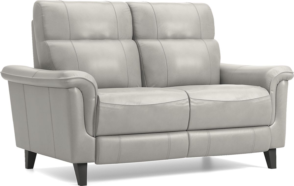 PaleNeØ/レゾンテノール Cindy Crawford Avezzano Stone Beige Leather Power Recliner