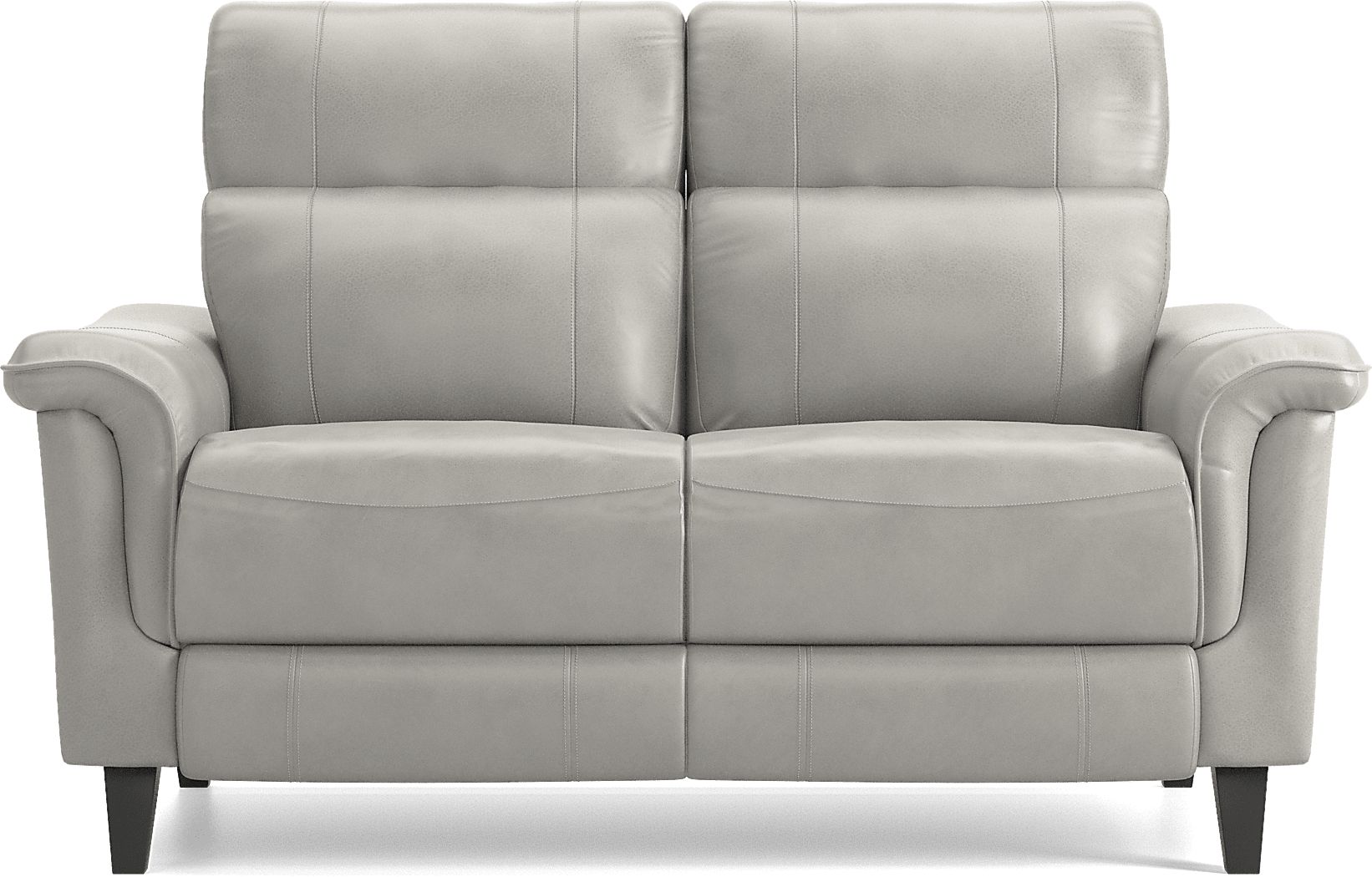 Avezzano Stone Leather Loveseat