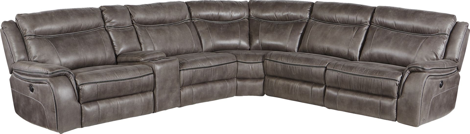 Cindy Crawford Home Barton Springs Gray 6 Pc Sectional - Image 1